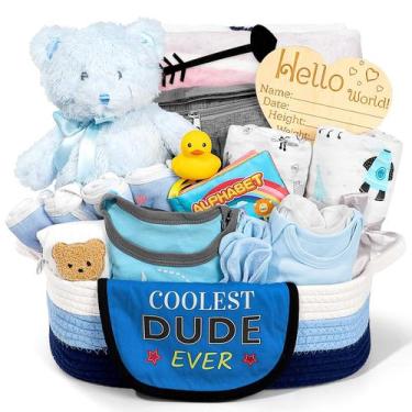 Imagem de Conjunto de Presentes para Bebê IaoVueby - Macacão, Chapéu e Brinquedo
