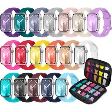 Imagem de Conjunto de 18 Pulseiras Esportivas para Apple Watch (40mm a 49mm)