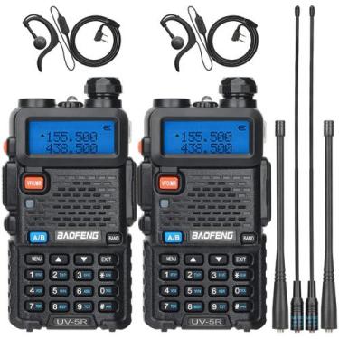 Imagem de Rádio Bidirecional Baofeng UV-5R Recarregável - Pacote com 2 Unidades 