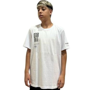 Imagem de Camiseta Masculina Onbongo Branca ON201 Branco-Masculino