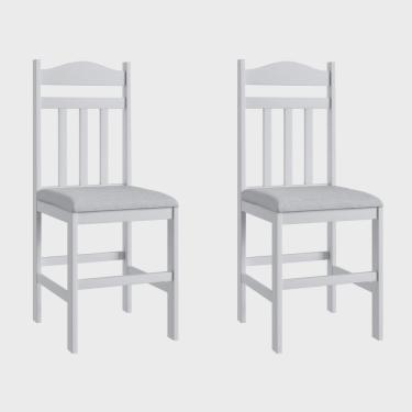 Imagem de Duas Cadeiras para Sala de Jantar Madeira Maciça 200