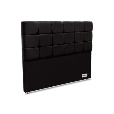 Imagem de Cabeceira Cama Box Estofada Piave Veluto Queen - Suede Preto - Ortobom