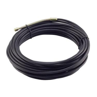 Imagem de Passa Fio com Alma de Aço 10 Metros Preto Force Line