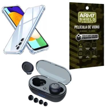 Imagem de Capinha Para Galaxy A05 + Fone Bluetooth + Pelicula