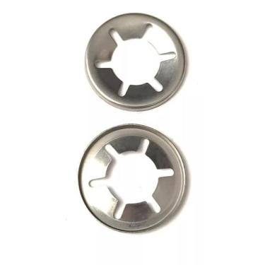 Imagem de 2 Disco De Fixaçao Inox Arruela Trava De Eixo M14 X 28mm - Achei Presi