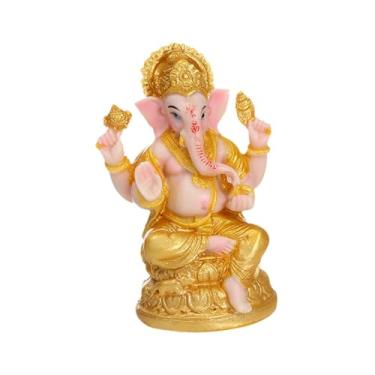 Imagem de WeiLaiKeQi Elefante Figure Lorde Ganesha Presentes de Estátua Tabela Central peça Buda Sculpture Ornament for Office Home Lar Room