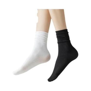 Imagem de 5 Pares de Meias Curtas Femininas com Gatinhos - Meias Criativas e Del