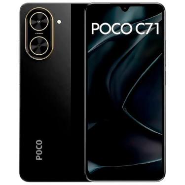 Imagem de CelularXiaomi Poco C71 64GB 3GB RAM Dual SIM Tela 6.88" - Preto