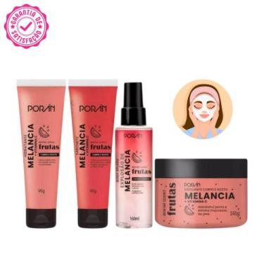 Imagem de Kit completo Skincare Melancia de cuidados com a pele da Porán
