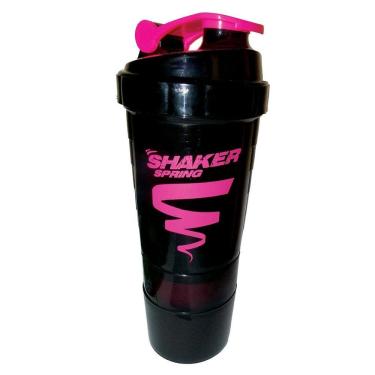 Imagem de Coqueteleira 500ml 3 em 1 Preto com Rosa Shaker Spring
