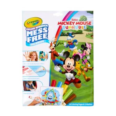 Imagem de Crayola Color Wonder Mickey Mouse Clubhouse, Mess Free Coloring Pages & Markers, Gift for Kids, Age 3, 4, 5, 6