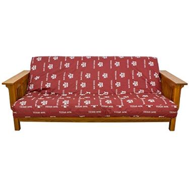 Imagem de College Covers Capa de Futon Texas A&M Aggies – Tamanho completo para tapetes de 15,2 e 20,3 cm