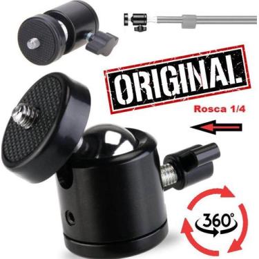 Imagem de Adaptador Ballhead Suporte Cabeça Para Tripe Ring Light Webcam Câmera 