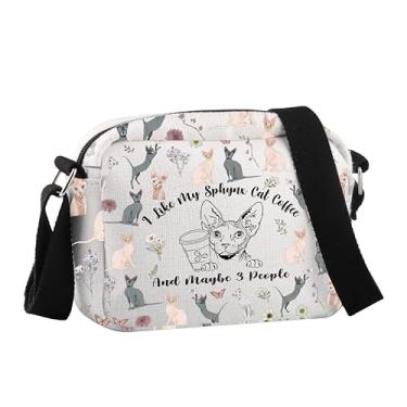 Imagem de Sphynx Lover Gift Bolsa transversal Sphynx Cats Hairless Cat Gift For Cat Lover, Like My Sphynx Hcb