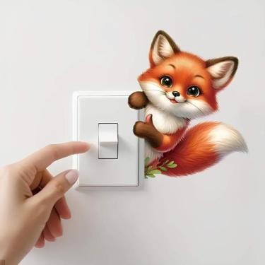 Imagem de Adesivo De Interruptor Raposinha - Lojinha Da Luc Adesivos