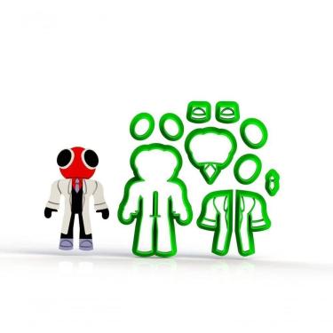 Imagem de Cortador Roblox Rainbow Friends - Red Modular Tamanho 6 Cm