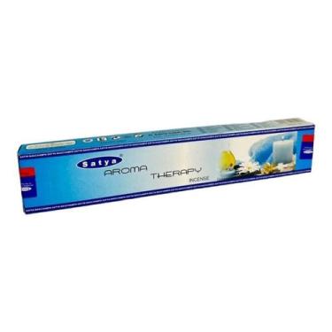 Imagem de Incenso Terapia Massala Aroma Therapy Satya Com 12 Varetas - Lua Místi