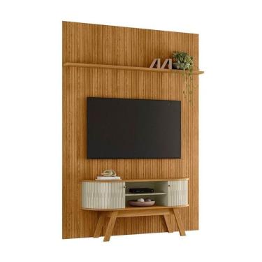 Imagem de Composição New Silverstone Bancada E Painel Para 65 Polegadas - Madetec Cumaru Opala