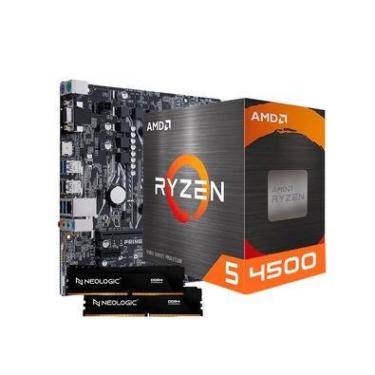 Imagem de Kit Upgrade AMD Ryzen 5 4500, Placa Mae A520M, 32GB DDR4, Neologic - Nli84628