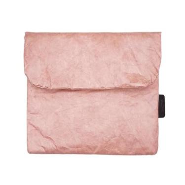 Imagem de Capa estilo vintage/retrô Tyvek Paper Tablet E-Reader, bolsa, bolsa para 15 cm, 17,8 cm, repelente de água, organização de adesivos para scrapbooking (Peach, Kindle Oasis 17.8 cm)
