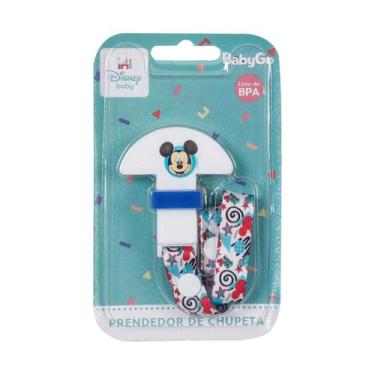 Imagem de Prendedor de Chupeta Baby Go com Fita Decorada Mickey Baby