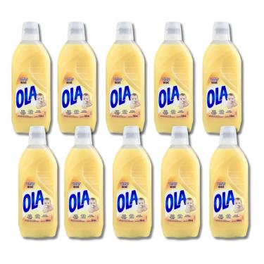 Imagem de Kit 10 Sabão Liquido Ola Bebê Com Extratos Naturais de Camomila e Erva Doce 500ML cada