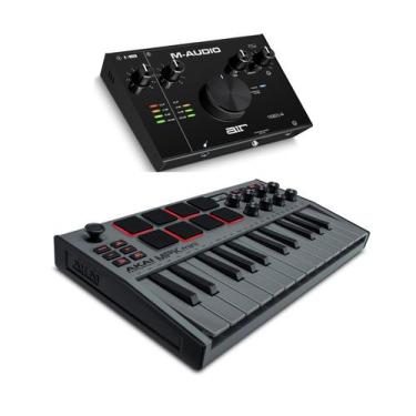Imagem de Pacote de estúdio de gravação Akai MPK Mini MK3 e M-Audio AIR 192I4 - 