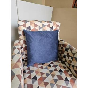 Imagem de Almofada Cheia 40X40 Azul Turquesa Em Suede Envio Imediato - Requinte 