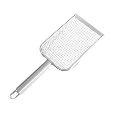 Imagem de Bothyi Pá para Areia de Gato, Ferramenta de Limpeza, Pá para Levantar Substrato, Caixa de Areia para Animais de Estimação, Peneira de Areia, Pá para Peneirar, Malha de Alça de Prata 8