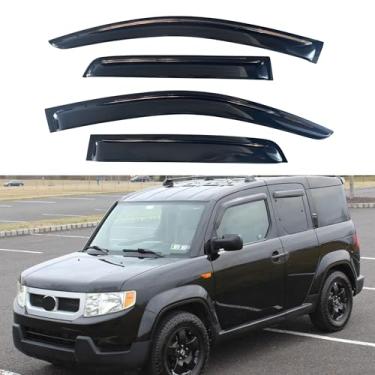 Imagem de Viseira de janela IG compatível com Honda Element 2003-2011, defletor de ventilação lateral com proteção contra chuva, 2003 2004 2005 2006 2007 2008 2009 2010 2011