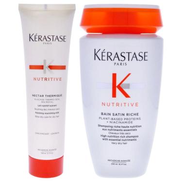 Imagem de Kit nutritivo para cabelo Kerastase Masquintense Riche 2 unidades unissex