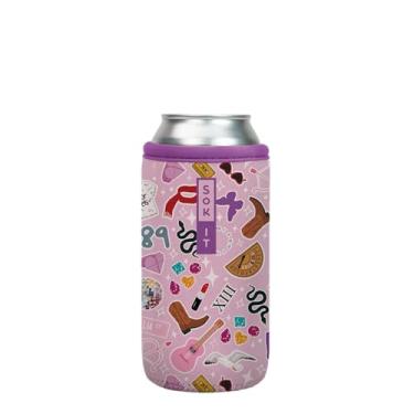Imagem de Sok It CanSok Capa de neoprene com isolamento de cerveja e refrigerante (em turnê, manga de lata de 473 ml)