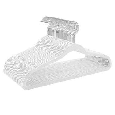 Imagem de Kit 100 Cabides De Veludo Slim Antideslizante Ultrafinos - Mazzilli, B