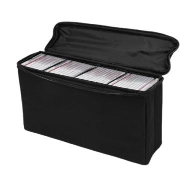 Imagem de Sanpyl Caixa de Armazenamento de Cartão Graduado, Comporta 30 Placas PSA Com 3 Divisórias Ajustáveis, Porta-Cartões Esportivos de Poliéster para Cartões Colecionáveis, Compatível Com