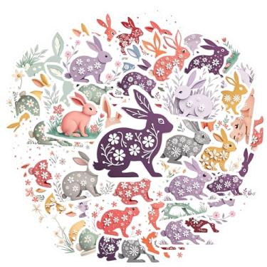 Imagem de 35 pçs coelho natureza animal adesivos S adesivos de brinquedo floral para mala geladeira telefone bagagem laptop guitarra carro adesivo brinquedos guitarra laptop capacete skate