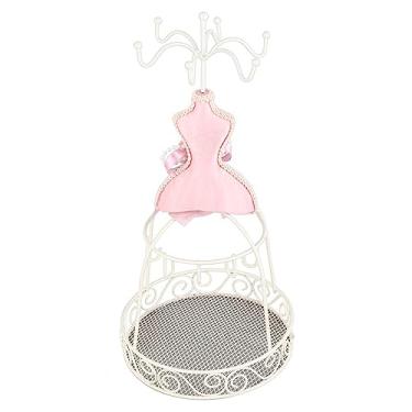 Imagem de Luqeeg Suporte para Exibição de Joias Manequim Ecológico Suporte para Sapatos de Salto Alto para Organizador de Loja e Casa Design Compacto Leve para Brincos Colar Pulseira (Estrutura de ferro