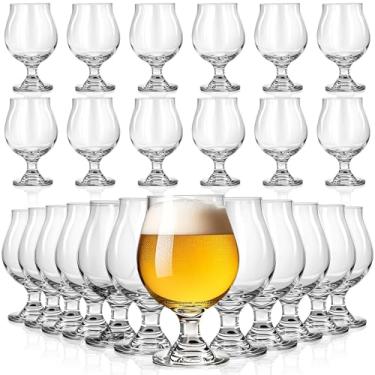 Imagem de Sabary 24 peças de copos de cerveja artesanais clássicos de 473 ml, conjunto de copos de cerveja de tulipa estilo belga para despedida de solteiro, festa de anfitrião, artigos de vidro, IPA Ale