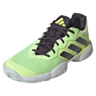 Imagem de adidas Tênis infantil unissex Barricade, Verde Spark/Aurora Preto/Jade Cristal, 1 Little Kid