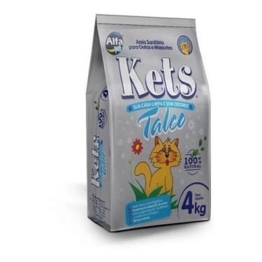 Imagem de Areia Kets Talco Para Gatos 4kg  - ALFAPET