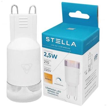 Imagem de Lâmpada Led Halopin Bipino 2,5W 220V G9 Âmbar Dimerizável - STELLA