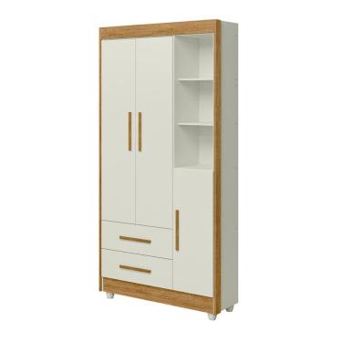 Imagem de Guarda Roupa 3 Portas 2 Gavetas 3 Nichos  Prime - MobiBaby