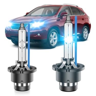 Imagem de SENROBO Adequado para Infiniti FX35 FX37 FX45 FX50 QX60 QX50 QX56 QX80 M56 M35 OEM 35W Projetor farol baixo D2S HID Xenon substituição de lâmpadas de farol de xenon, 8000K azul super brilhante D2SC1