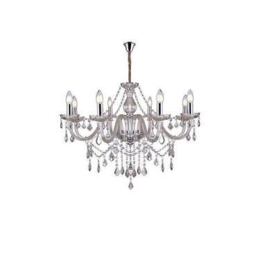 Imagem de Lustre Glam Maria Tereza Champanhe 8 Braços E14 Taschibra