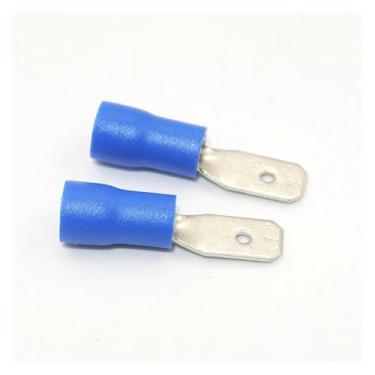 Imagem de 50PCS FDD MDD FDFD 6,3 mm 4,8 mm 2,8 mm Terminal fêmea macho pá isolada conector terminal elétrico crimpagem cabo de fiação (MDD Blue16-14AWG, 4,8 mm)