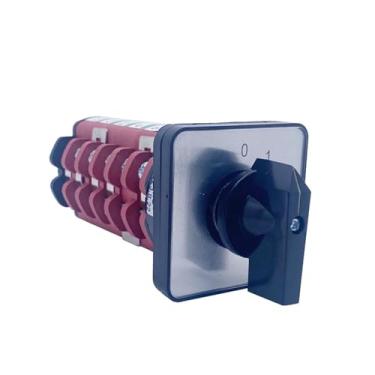 Imagem de Interruptor elétrico para máquina de solda multietapas 0-3 posições 6 polos 40A AC380V seletor de transferência manual interruptor rotativo