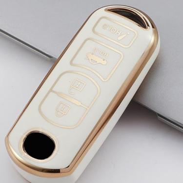 Imagem de Capa inteligente de TPU macio com 4 botões serve para Mazda 3/6/Hatchback 2019-2023 e acessórios de chave automotiva CX-5/CX-9/CX-30 2020-2023