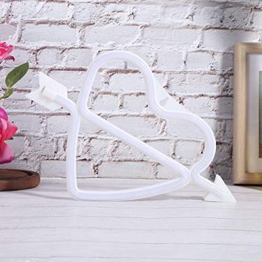 Imagem de KIMISS Adorável Forma do Coração LED Deco Wall Hanging Lamp for Bedroom & Dormitório - Luz de Neon Macia (Rosy)