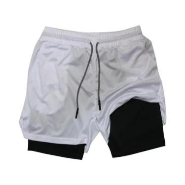 Imagem de Shorts Masculinos De Camuflagem Com Forro Em Malha, Estilo Skinny, Mul