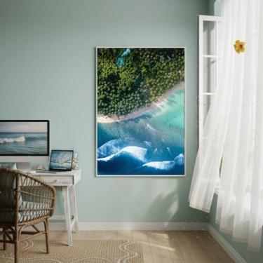 Imagem de Quadro Decorativo Ondas Do Litoral-70X50Cm - Quadros On-Line