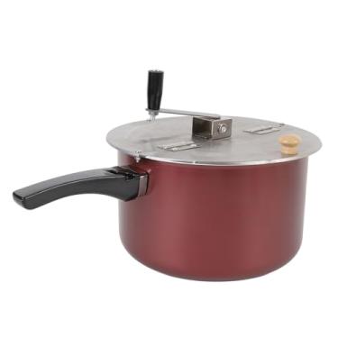 Imagem de AUNMAS Máquina de Pipoca de Fogão, Popper de Aço Inoxidável Com Design Manual para Delicioso Lanche Noturno de Cinema, Compatível Com Todos Os Fogões